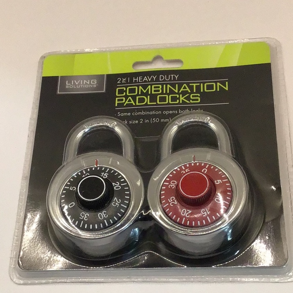 (2) Heavy Duty Combination Locks